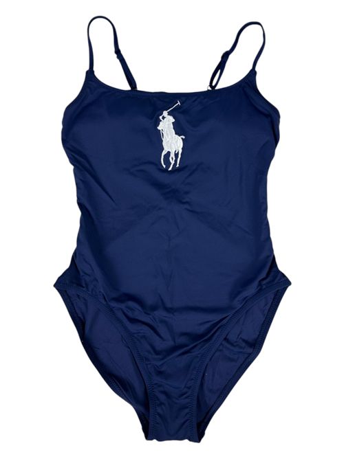 women's one-piece swimsuit with big blue pony Ralph Lauren | 21254304NAY